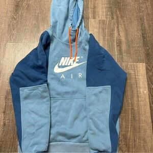 Nike Blue and Orange Hoodie